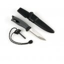 Couteau Mora + pierre à feu light my fire black