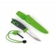 Couteau Mora + pierre à feu light my fire green