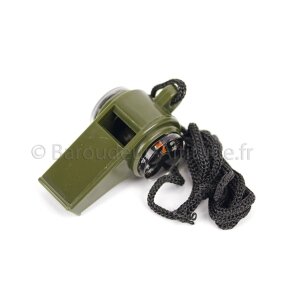 Sifflet avec boussole et thermomètre